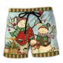 Christmas Cutie Snowman Happy Xmas Beach Short