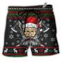 Christmas Deck Valhalla With Skull Of Glory Beach Short