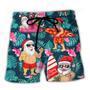 Christmas In July Funny Santa Claus Tropical Style Beach Short