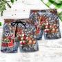 Christmas Santa Claus Comes Tonight Beach Short