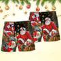 Christmas Santa Claus Gift Xmas Is Coming Art Style Beach Short