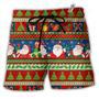 Christmas Santa Claus Happy Xmas Beach Short