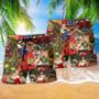 Christmas Santa Claus In Daily Life Beach Short