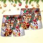 Christmas Santa Claus Story In The Town Gift For Xmas Beach Short