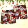 Christmas Santa Claus Story Nights Gift For Xmas Painting Style Beach Short