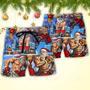 Christmas Santa Weightlifting Christmas Fitness Gym Beach Short