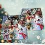 Christmas Snowman Lover Happy Couple Snowman Beach Short