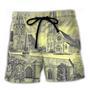 Church With Grey Vintage Style Beach Short