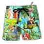 Cocktail And Mermaid Fantasy Beautiful Tropical Beach Short