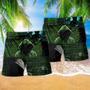 Cool Hacker Green Style Beach Short