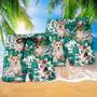 Corgi Lover Green Tropical Life Beach Short