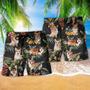 Corgi Tropical Leaf Lovely Dog Beach Short