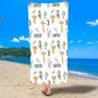 Custom Beach Towels Adults Kids Personalized Unique Design Gift