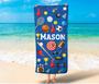 Custom Beach Towels Adults Kids Personalized Unique Design Gift