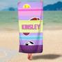 Custom Sports Design Personalized Beach Towels Adults Kids Unique Gift