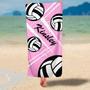 Custom Sports Design Personalized Beach Towels Adults Kids Unique Gift