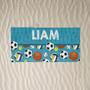 Custom Sports Design Personalized Beach Towels Adults Kids Unique Gift