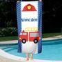 Cute Fire Truck Personalized Kids Lovely Summer Beach Towels Fun