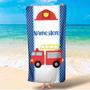 Cute Fire Truck Personalized Kids Lovely Summer Beach Towels Fun