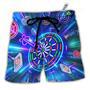 Dart Neon Sign Bright Royal Beach Short