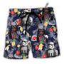 Darth Storm Trooper Flower Beach Short