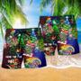 Dinosaur Bright In Night Xmas Beach Short