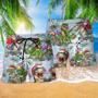 Dinosaurs And Merry Xmas Colorful Beach Short