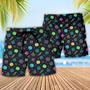 DnD Dice Retro Design Beach Short