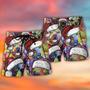 Dog Christmas Colorful Art Style Beach Short