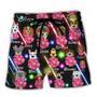 Dog Of DN Funny Dog Flower Neon Style Lovers Dog Beach Short