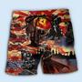 Don't Fear Of Death Fear The Unlived Life Samurai Cool Style Beach Short