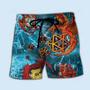 Dragon Love Life Blue Mysterious Dragon Blue Beach Short