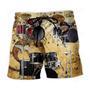 Drum Music Note Vintage Style Beach Short