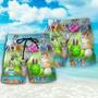 Easter Bunny Colorful Eggs Beach Short