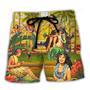 Festival Aloha Aku No Aloha Mai No Summer Hawaii Hula Girl Beach Short