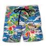 Fishing Hunting Born To Fish Tropical Vibe Beach Short