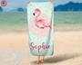 Flamingo Baby Name Personalized Beach Towels Perfect Summer Gift