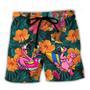 Flamingo Bigfoot Life Is Better At The Beach Tropical Style Beach Short