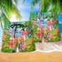 Flamingo Let's Get Flocked Up Cool Style Beach Short