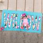 Flamingo Pattern Personalized Kids Beach Towels Girls Boys Unique