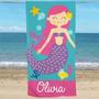 Flip Flop Theme Personalized Bath Beach Towels Girls Unique Design