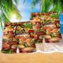 Food Is Good Mood Delicious Hamburger So Fun Beach Short