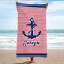 Football Personalized Beach Towels Perfect Women Men Kids All Ages