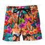 Friends Synthwave Tropical Summer Special Beach Short