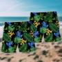 Frog Green Tropical Leaf Beach Short