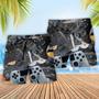 Game Let Beat Level With Game Controller Black Style Beach Short