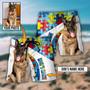 German Shepherd My Lovely Dog Custom Photo Personalized Beach Short