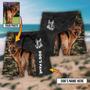 German Shepherd My Lovely Dog Custom Photo Personalized Beach Short