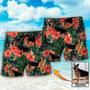 German Shepherd Tropical Custom Photo Beach Short