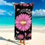 Grandkids Flower Grandma Personalized Beach Towels Perfect Gift Idea